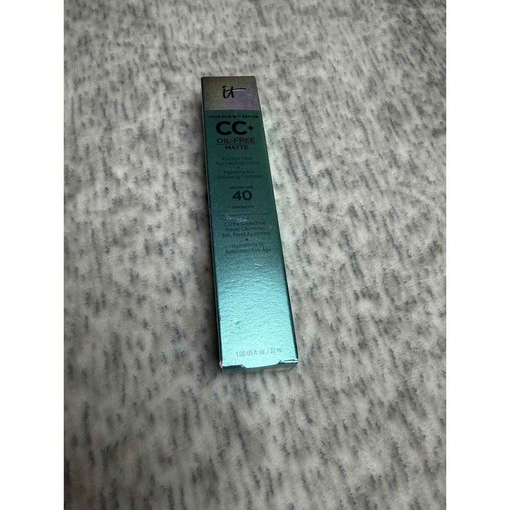 IT Cosmetics CC+ Oil Free Matte SPF 40 Deep Full Coverage Cream 1.08 oz